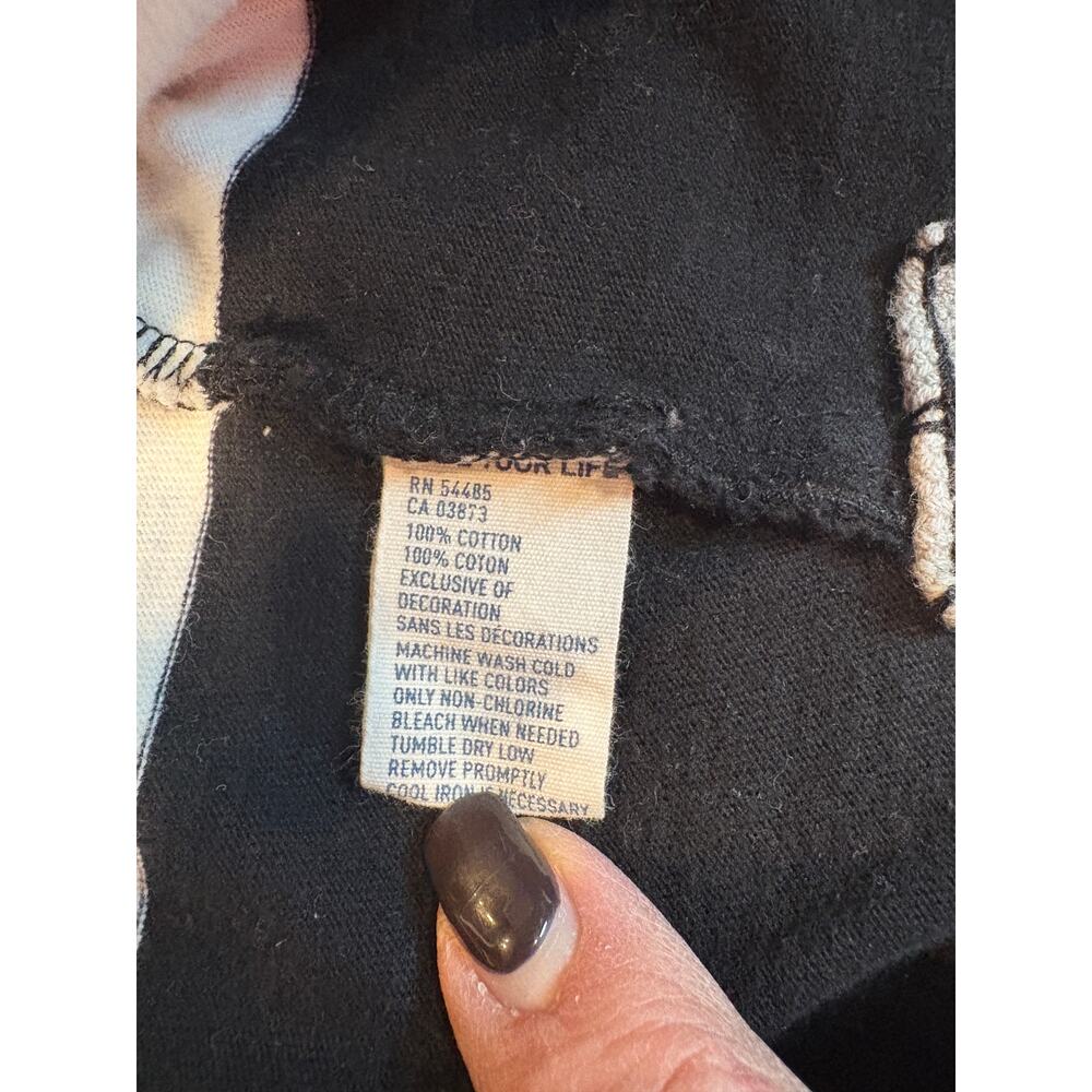 Sin Clarity Black & White Striped Shacket with Plaid Collar Upcycled - Picture 12 of 12